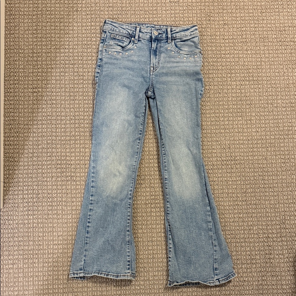 Girls Gap Light Blue Flared Jeans